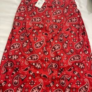 Nuggles Bandana Print Athletic Skirt With Attached Leggings Size XL